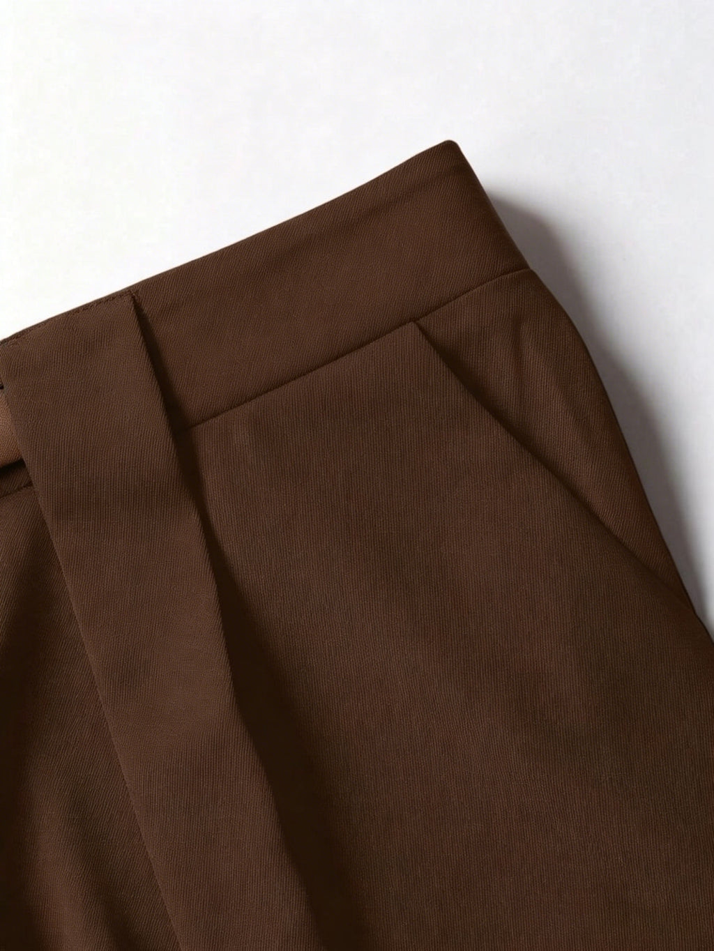Pantalon palazzo grande taille — Anthracite à plis profonds