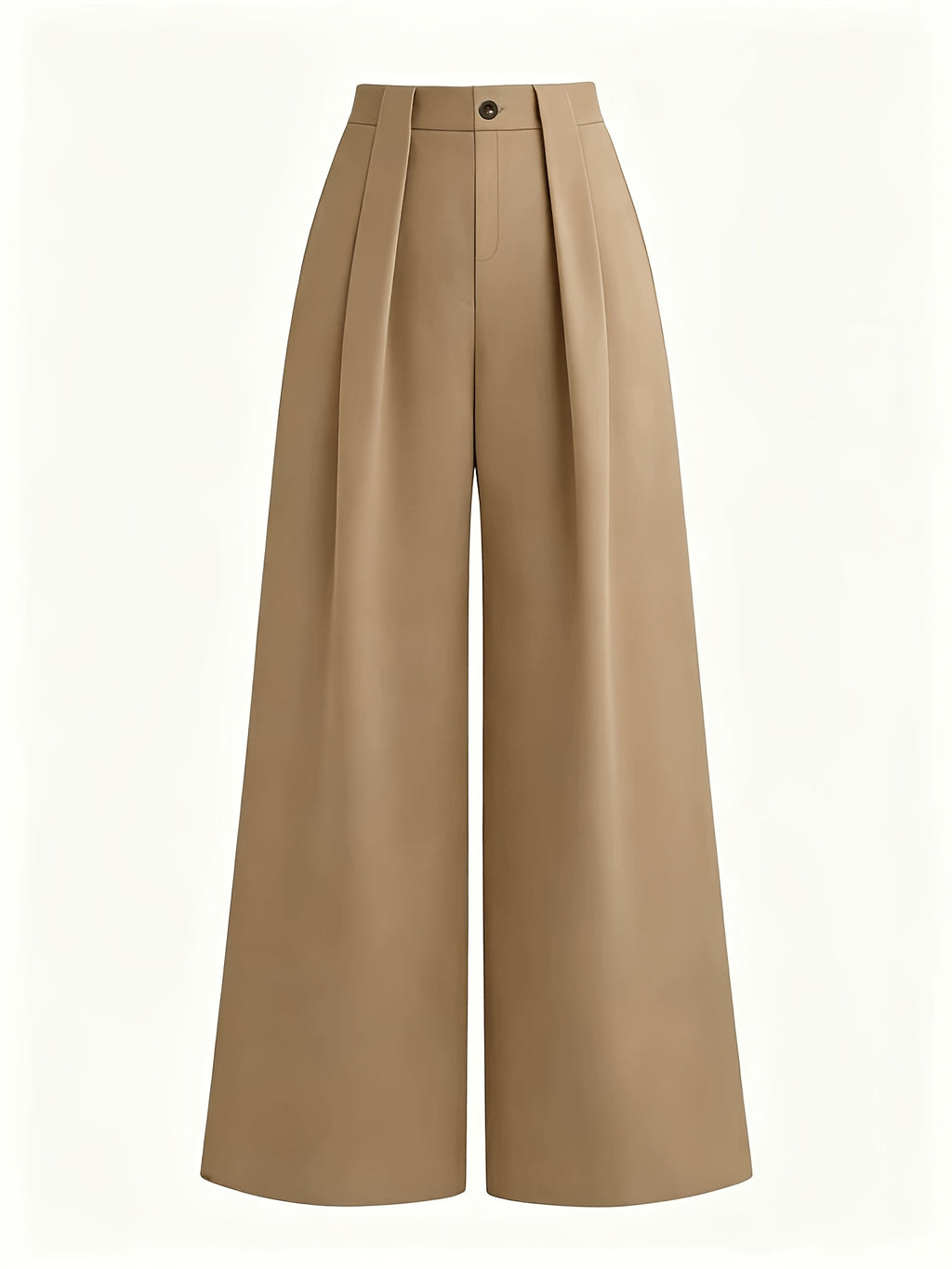 Pantalon palazzo grande taille — Anthracite à plis profonds