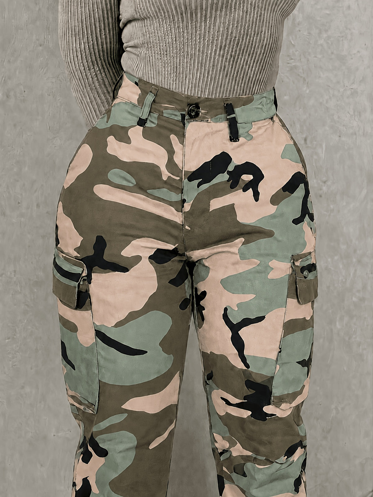 Cargo woodland grande taille — Passants et quatre poches