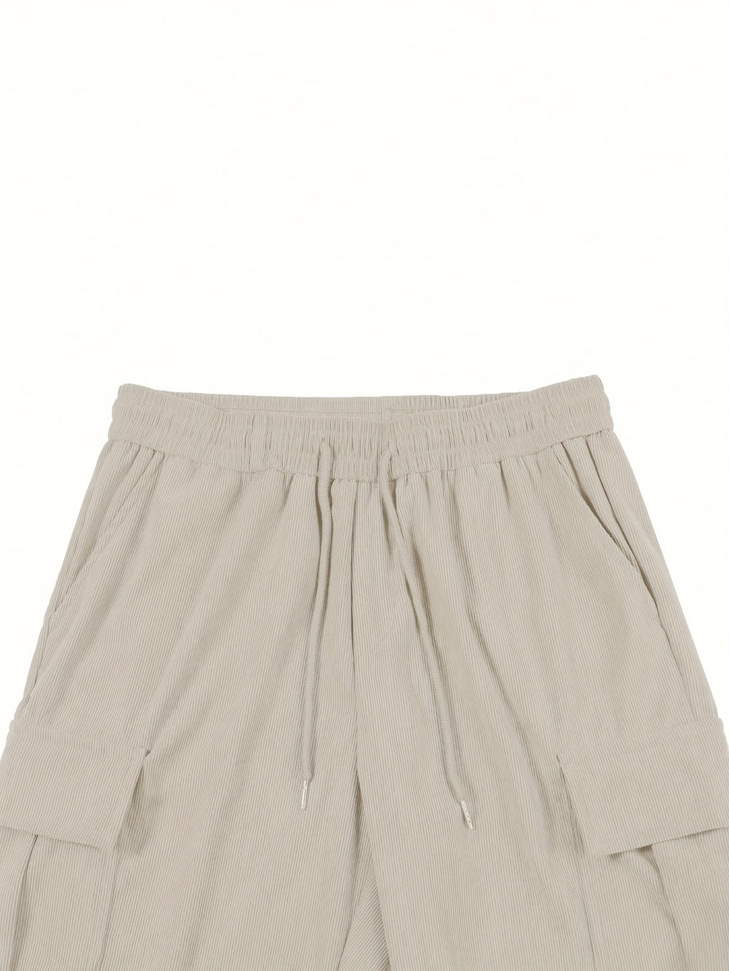 Pantalon en velours grande taille — Cargo côtelé à cordon