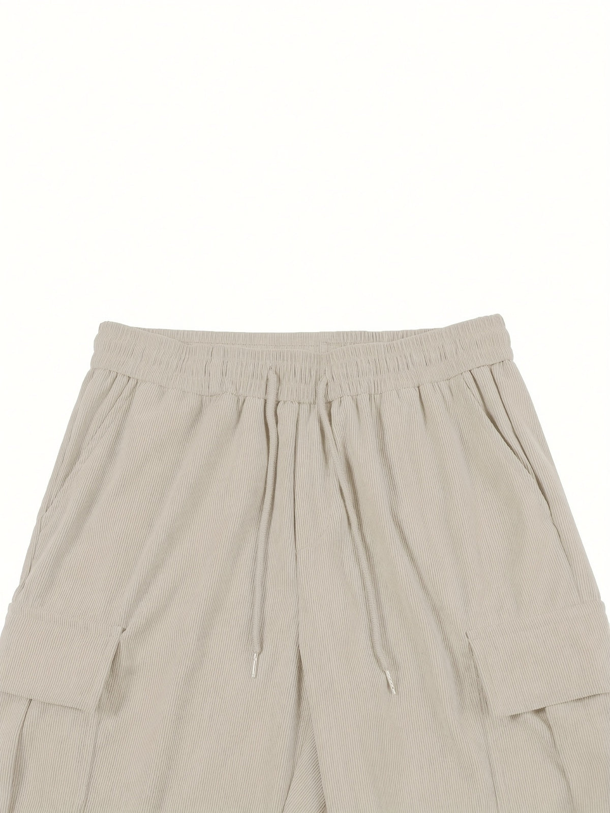 Pantalon en velours grande taille — Cargo côtelé à cordon