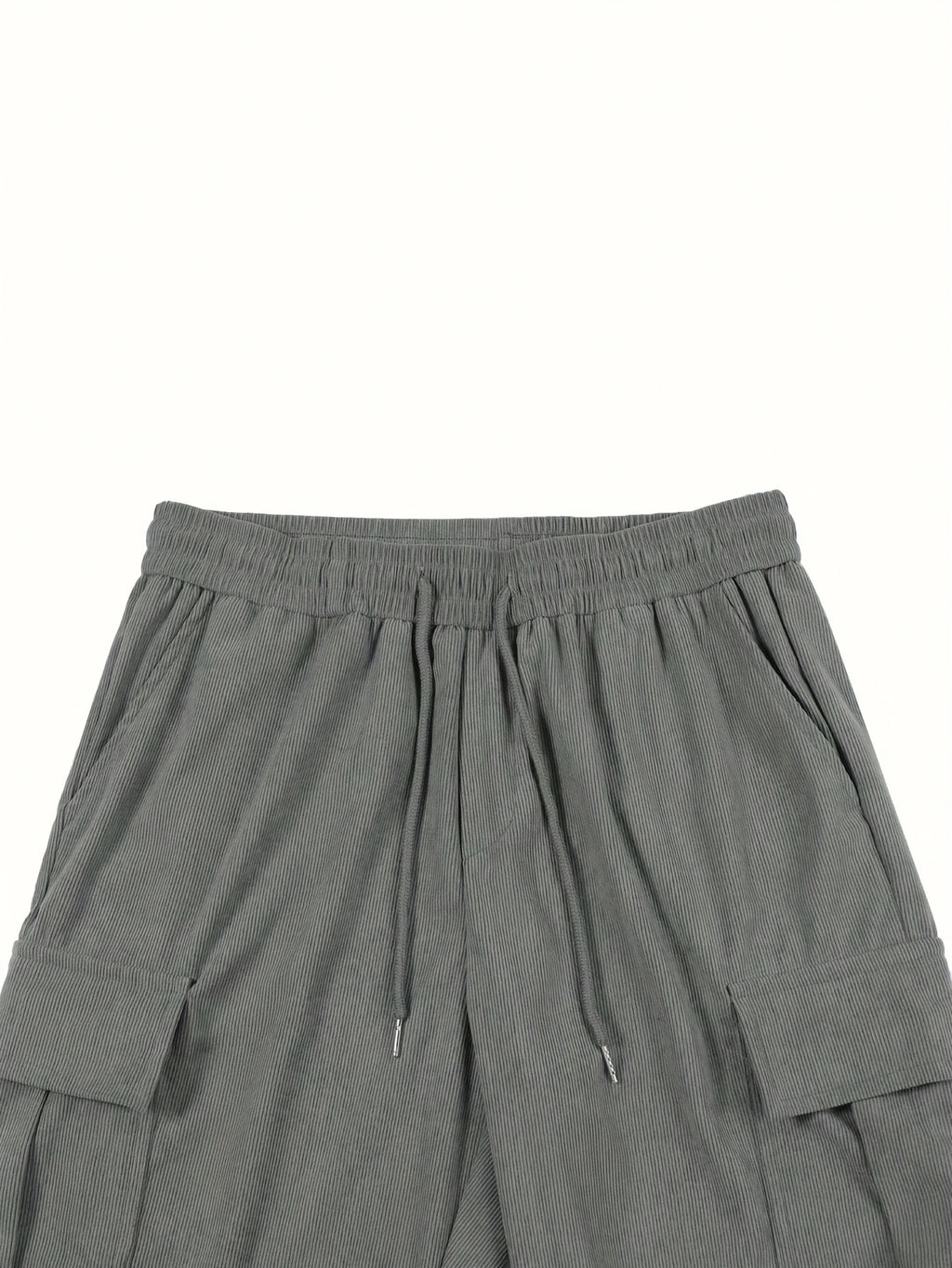 Pantalon en velours grande taille — Cargo côtelé à cordon