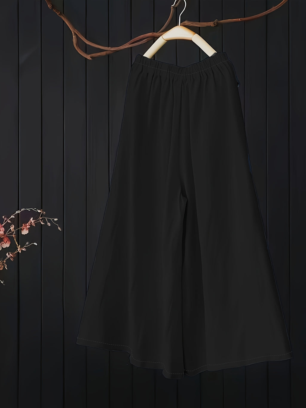 Pantalon d'été grande taille — Jambe très ample et fluide