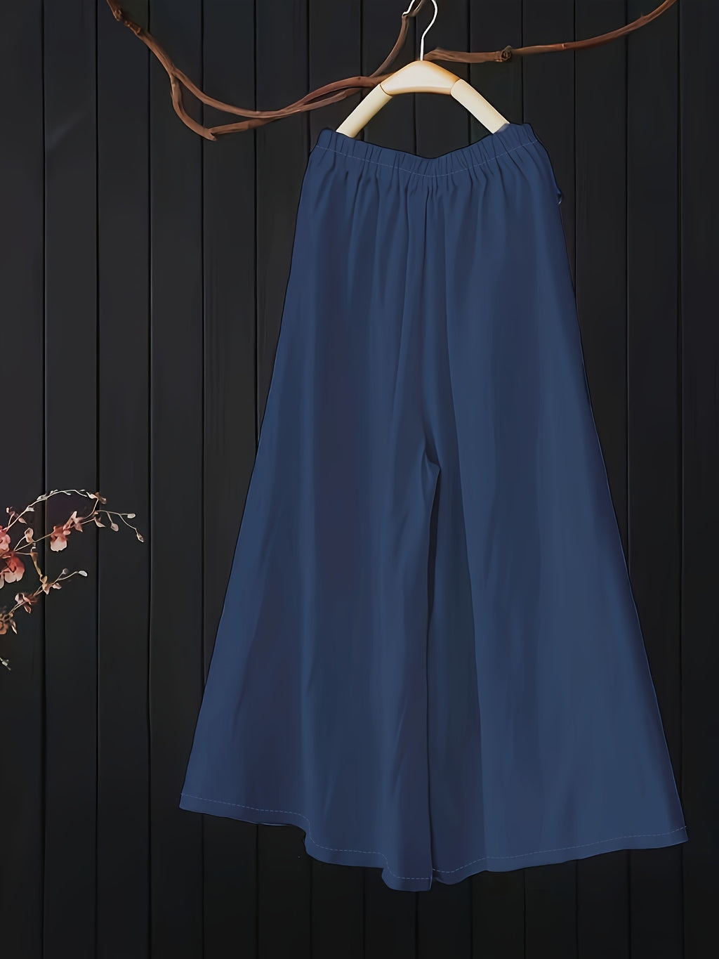 Pantalon d'été grande taille — Jambe très ample et fluide