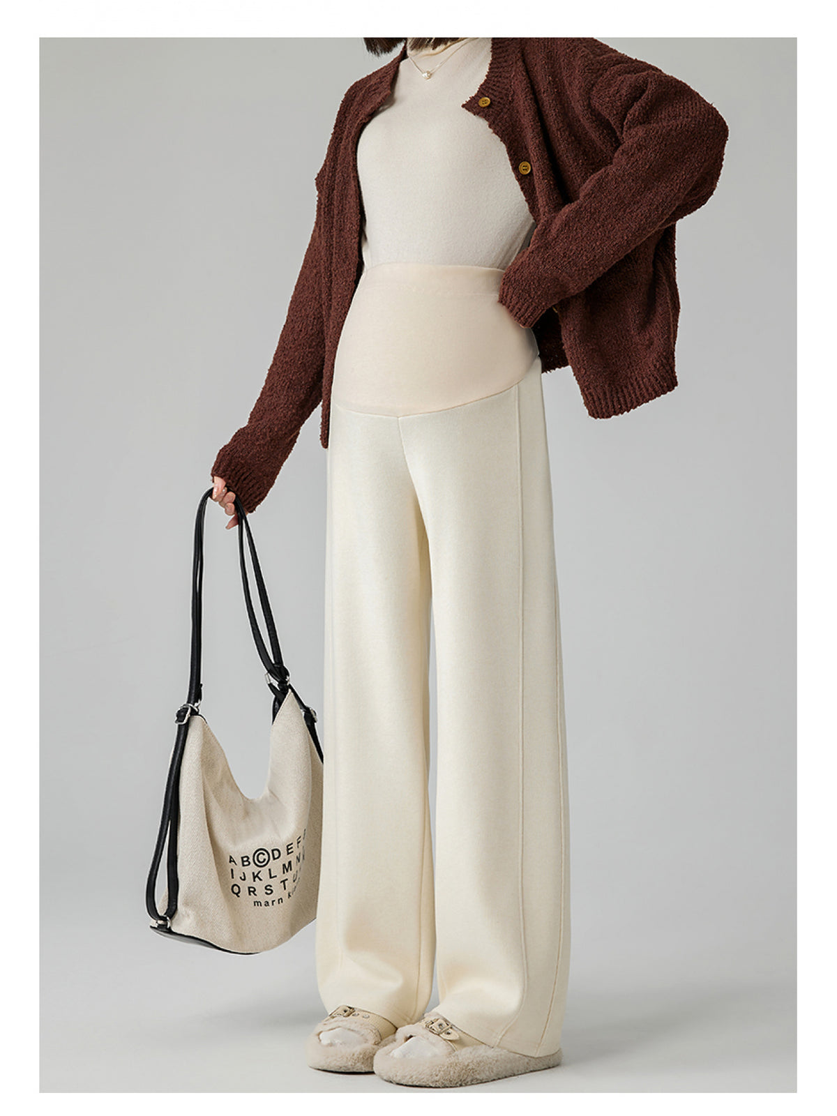 Pantalon de maternité grande taille — Bandeau haut couvrant