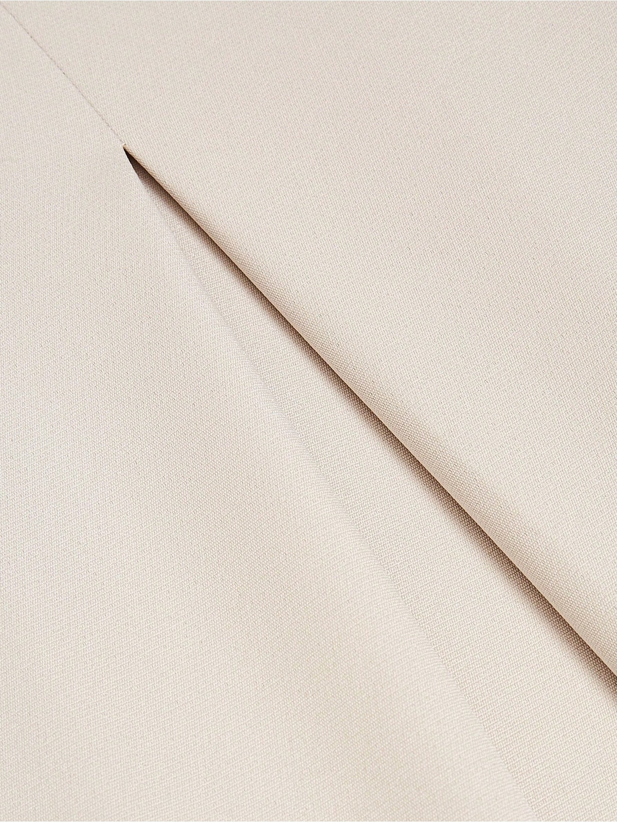 Pantalon palazzo grande taille — Beige clair et plis profonds