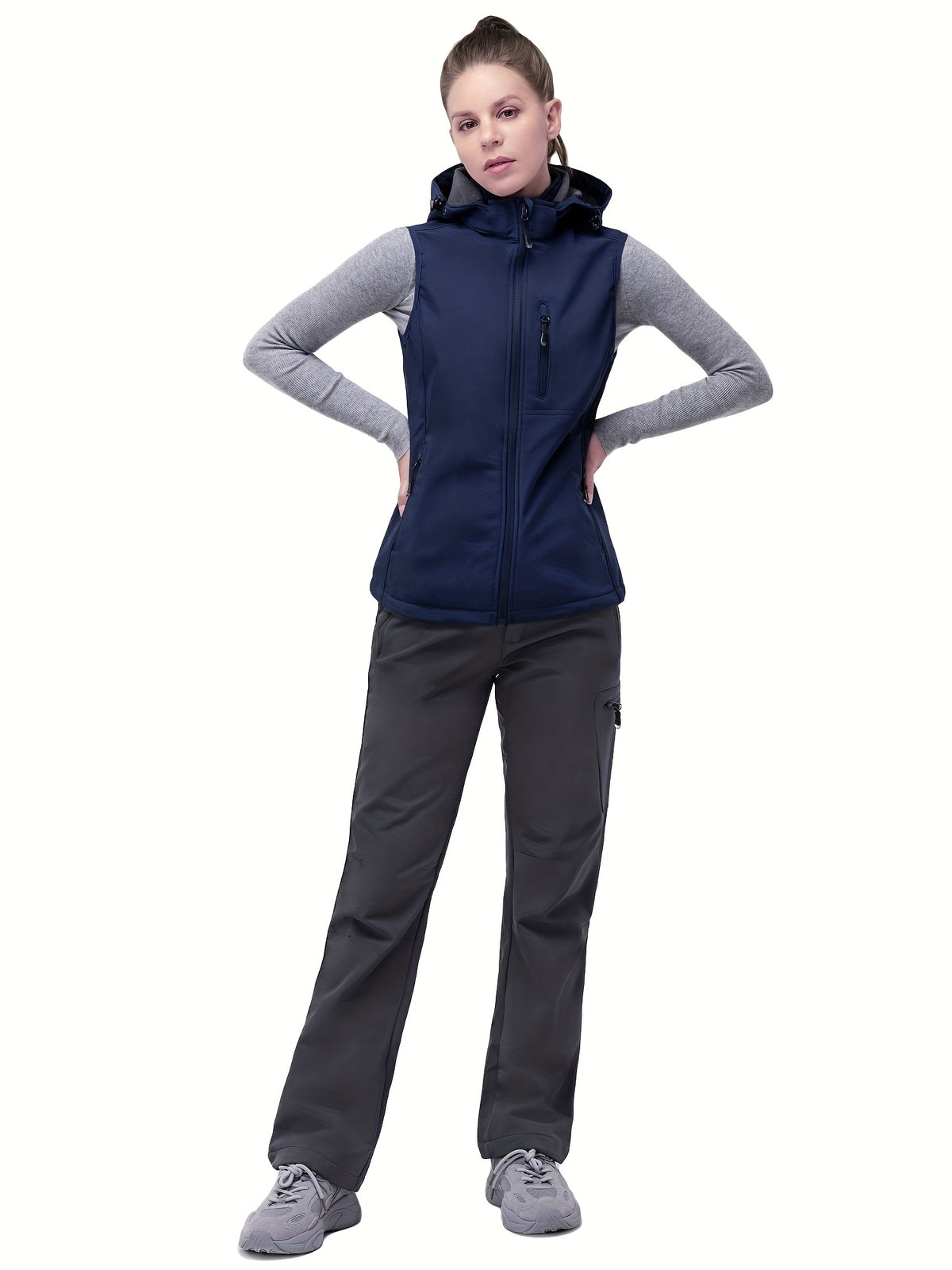 Pantalon de randonnée grande taille — Doublure polaire quatre poches