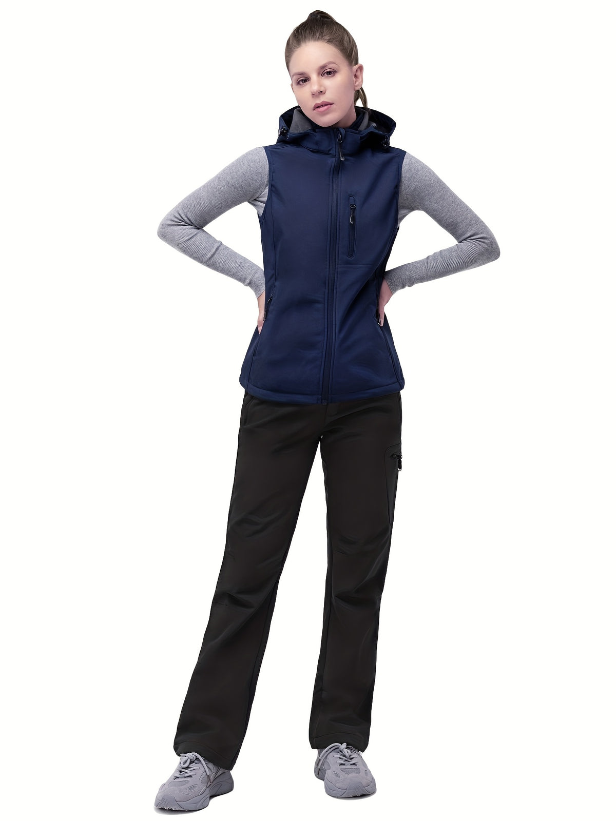 Pantalon de randonnée grande taille — Doublure polaire quatre poches