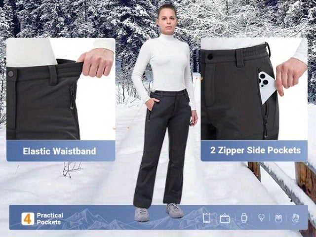 Pantalon de randonnée grande taille — Doublure polaire quatre poches