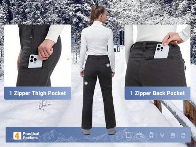 Pantalon de randonnée grande taille — Doublure polaire quatre poches