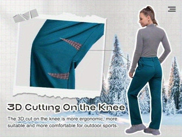 Pantalon de randonnée grande taille — Doublure polaire quatre poches
