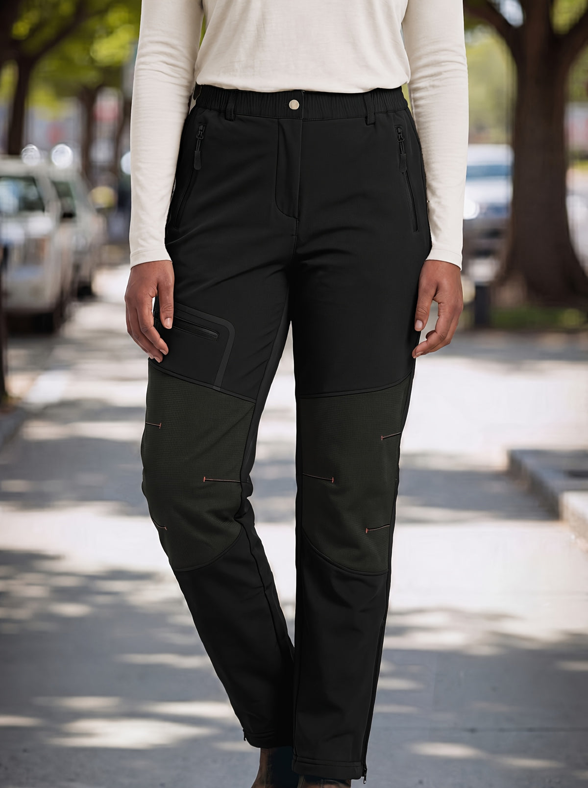 Pantalon de randonnée grande taille — Softshell à renforts genoux