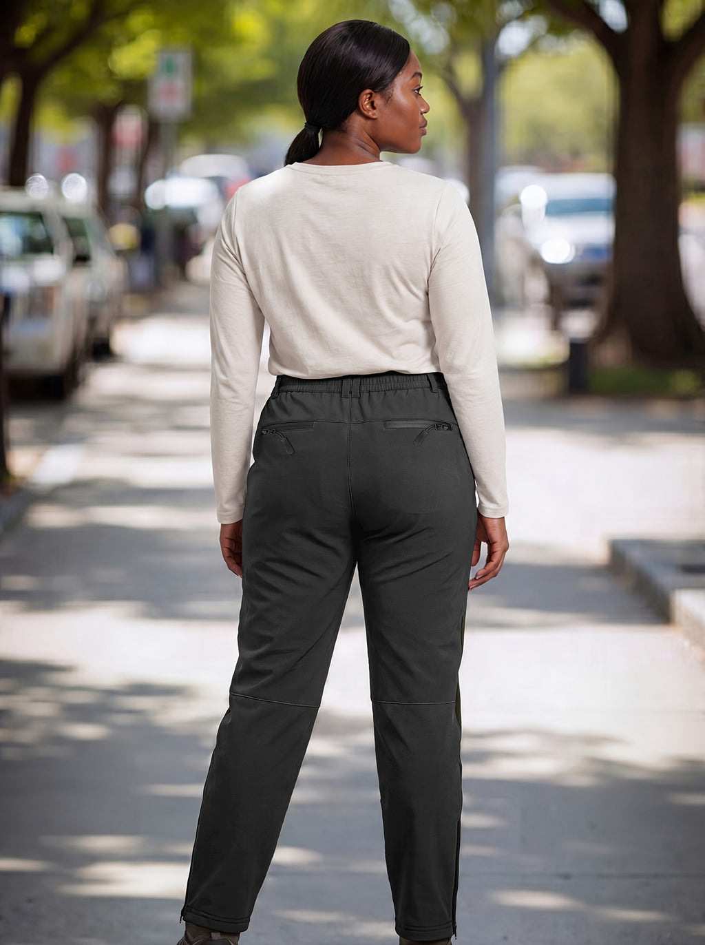 Pantalon de randonnée grande taille — Softshell à renforts genoux
