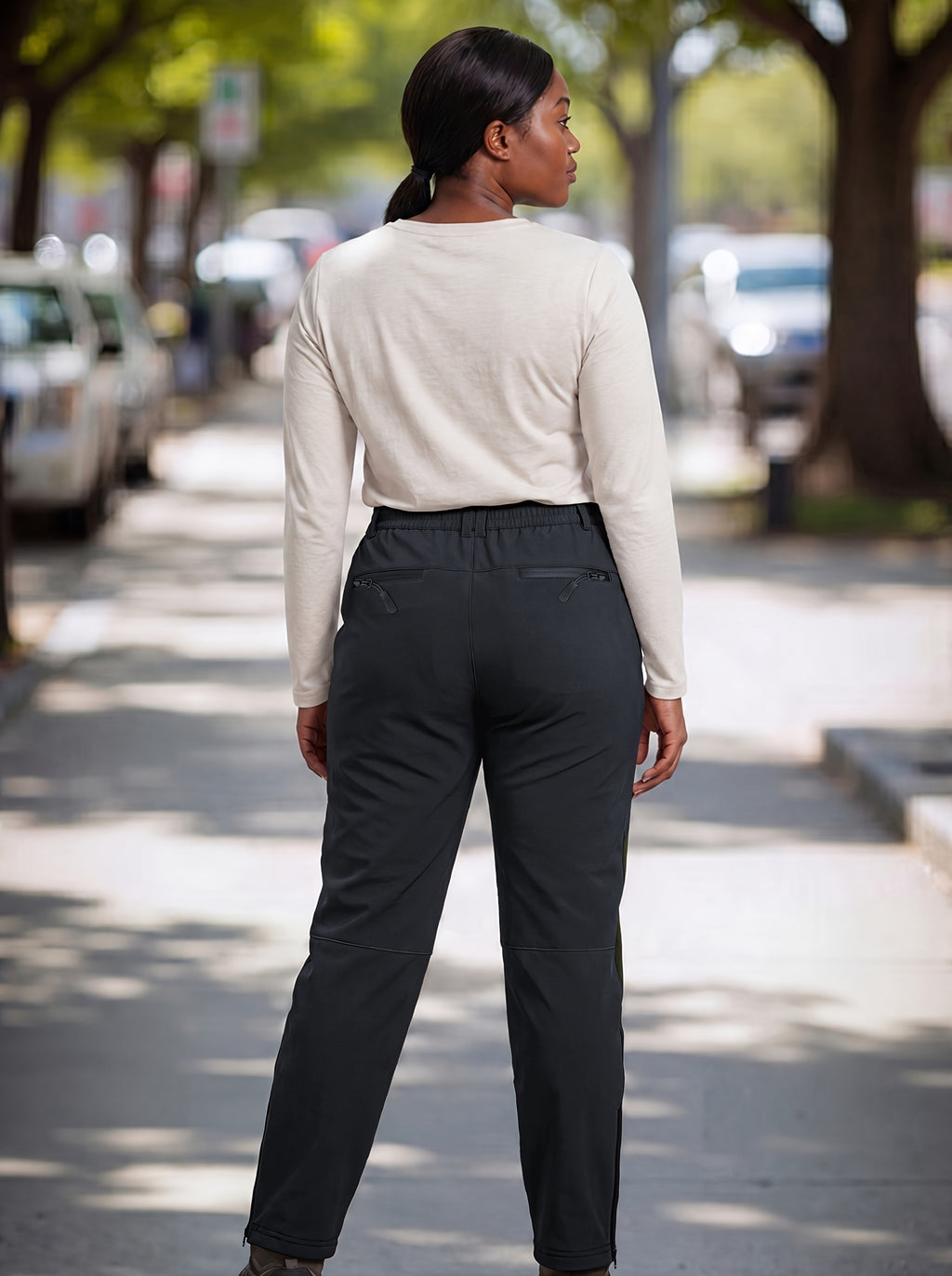 Pantalon de randonnée grande taille — Softshell à renforts genoux