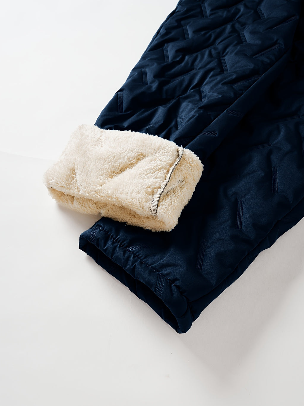 Pantalon de sport grande taille — Matelassé doublé sherpa d'hiver