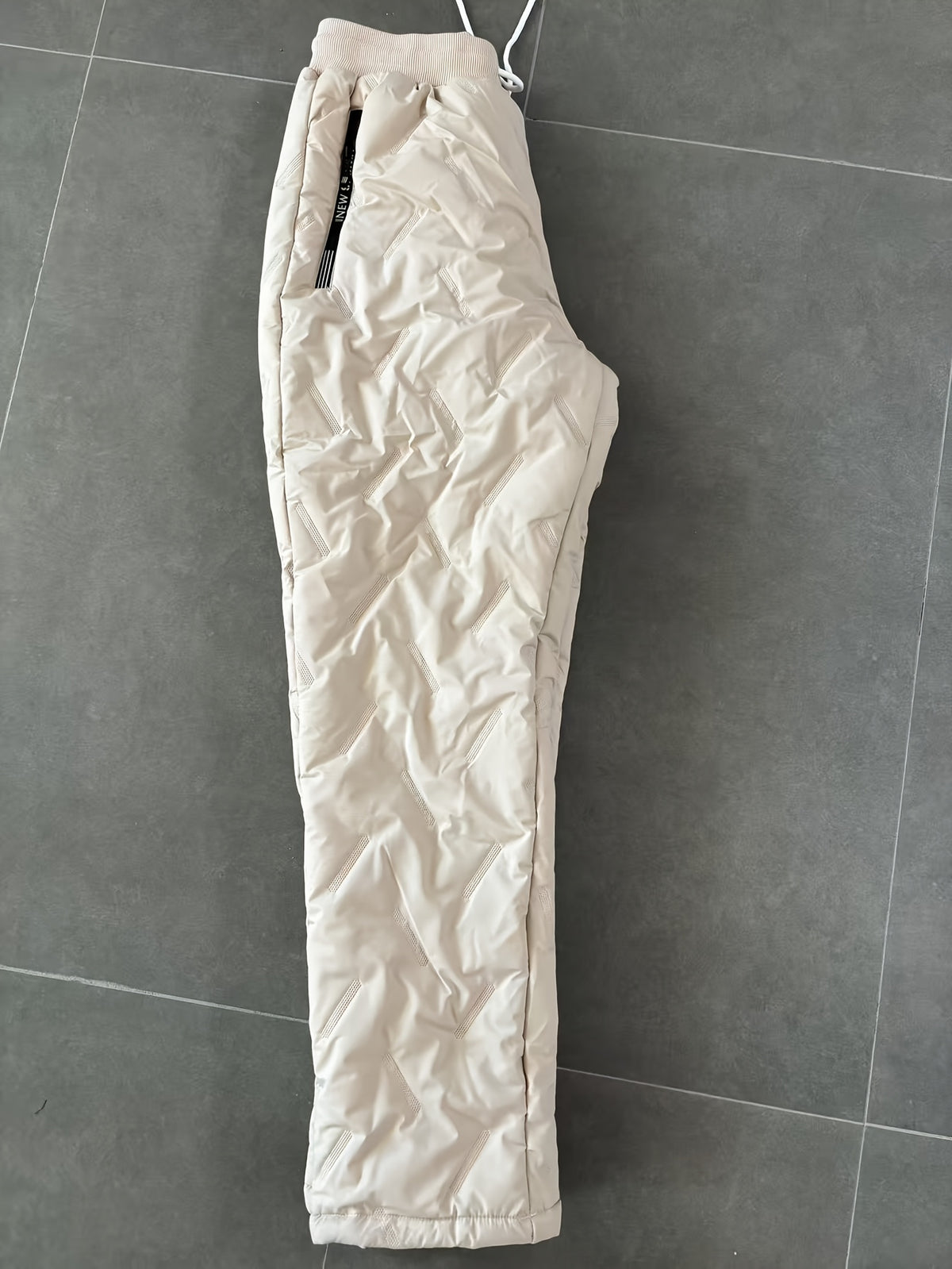 Pantalon de sport grande taille — Matelassé doublé sherpa d'hiver