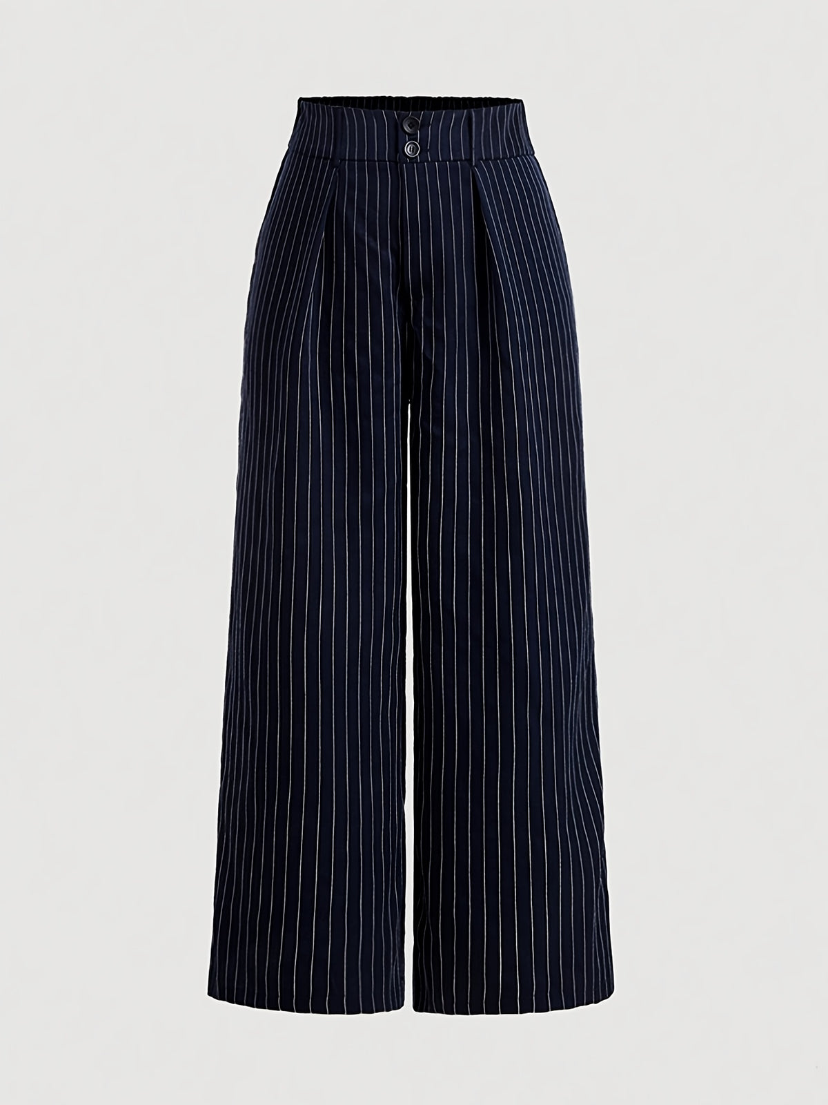 Pantalon tailleur grande taille — Marine à rayures tennis