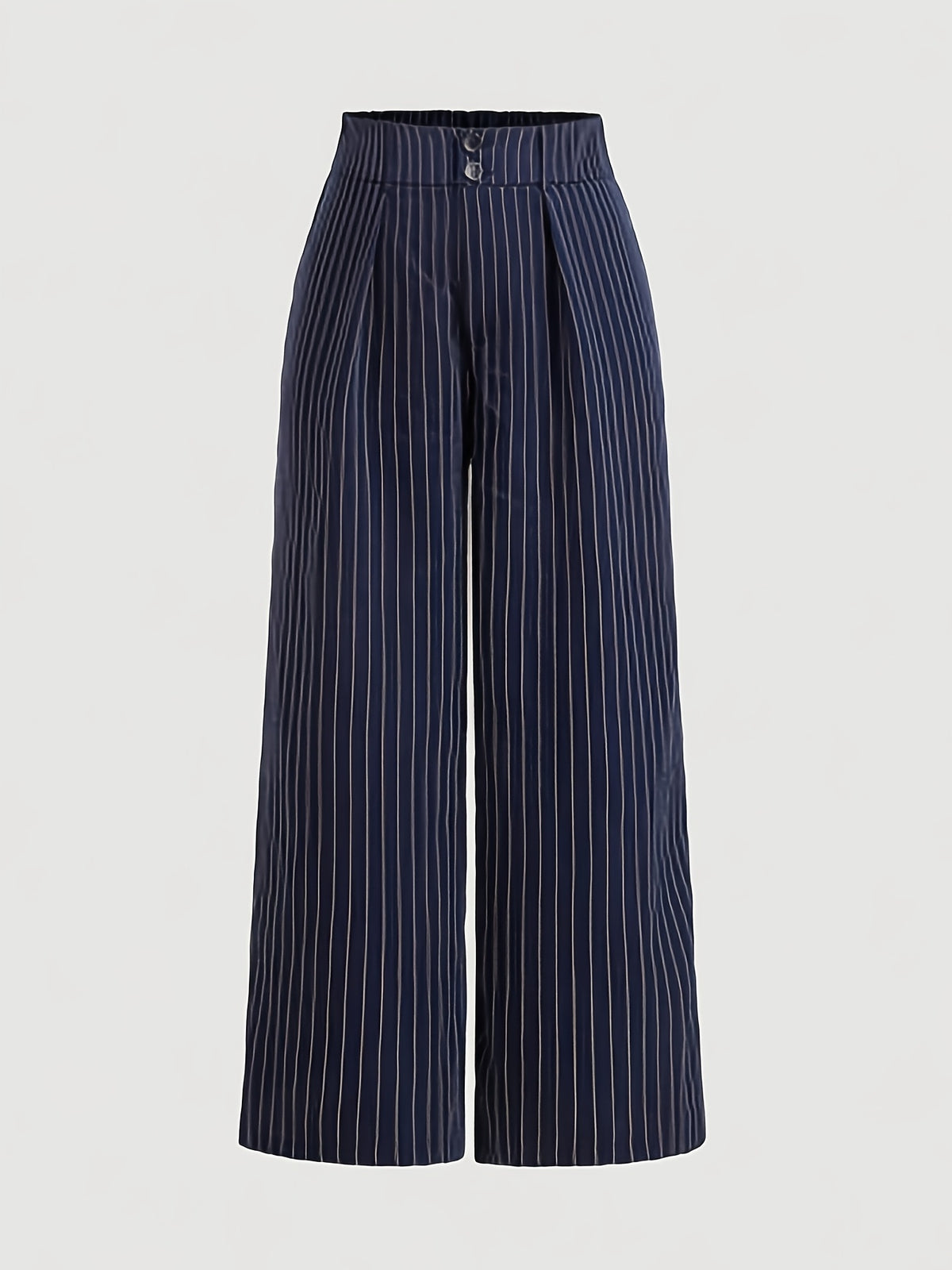 Pantalon tailleur grande taille — Marine à rayures tennis