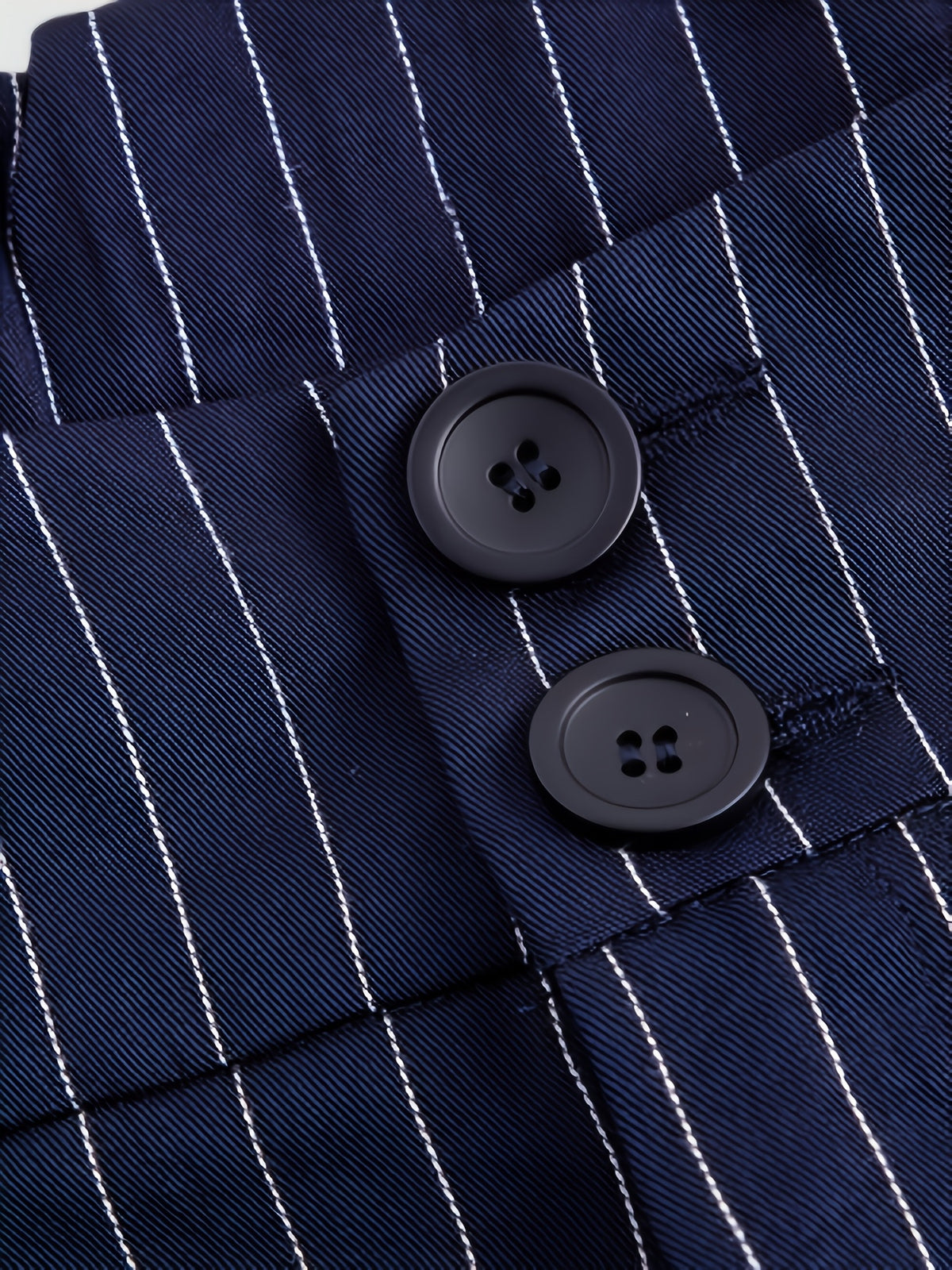 Pantalon tailleur grande taille — Marine à rayures tennis