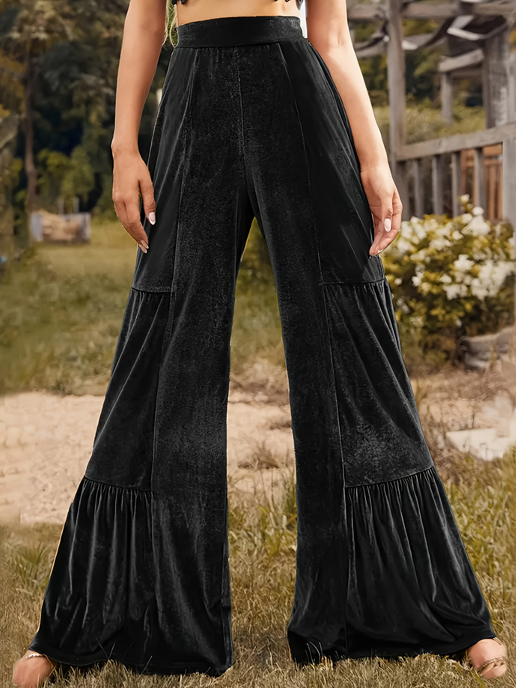 Pantalon très ample grande taille — Velours jusqu'au 5XL