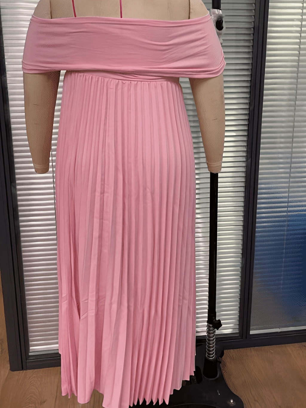 Robe de cérémonie grande taille, bardot drapé