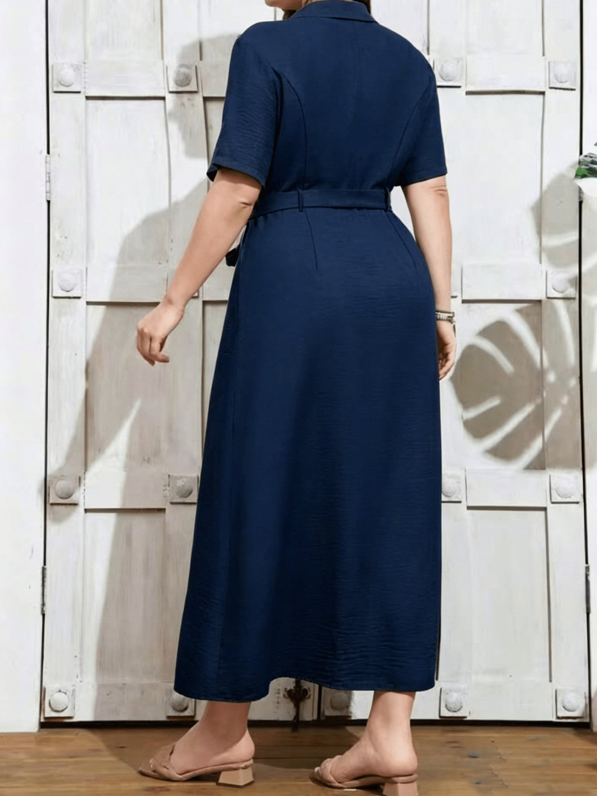 Robe chemise grande taille — Longue, boutonnée, neuf coloris