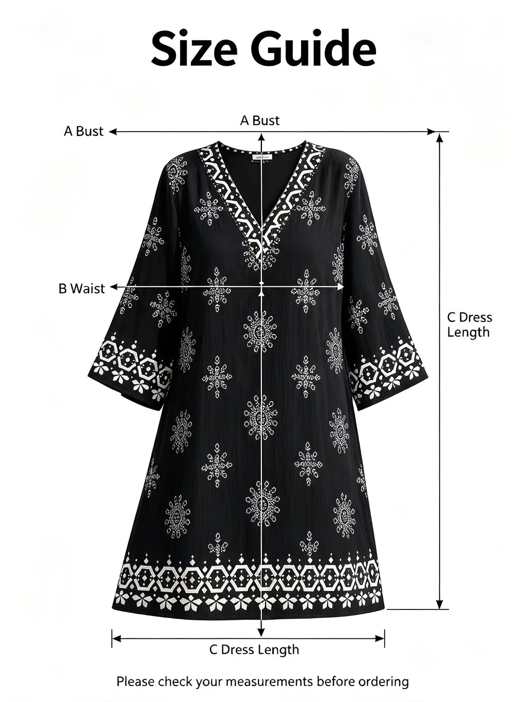 Robe courte grande taille, médaillons bandana, huit fonds