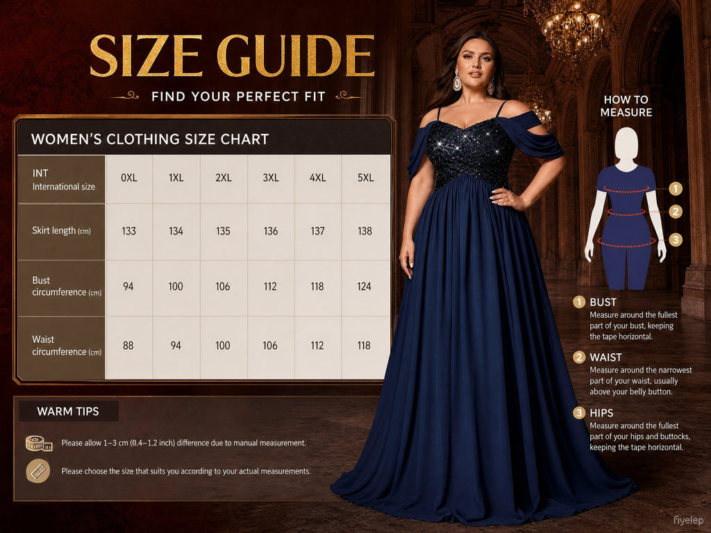 Robe demoiselle d'honneur grande taille — Buste à sequins