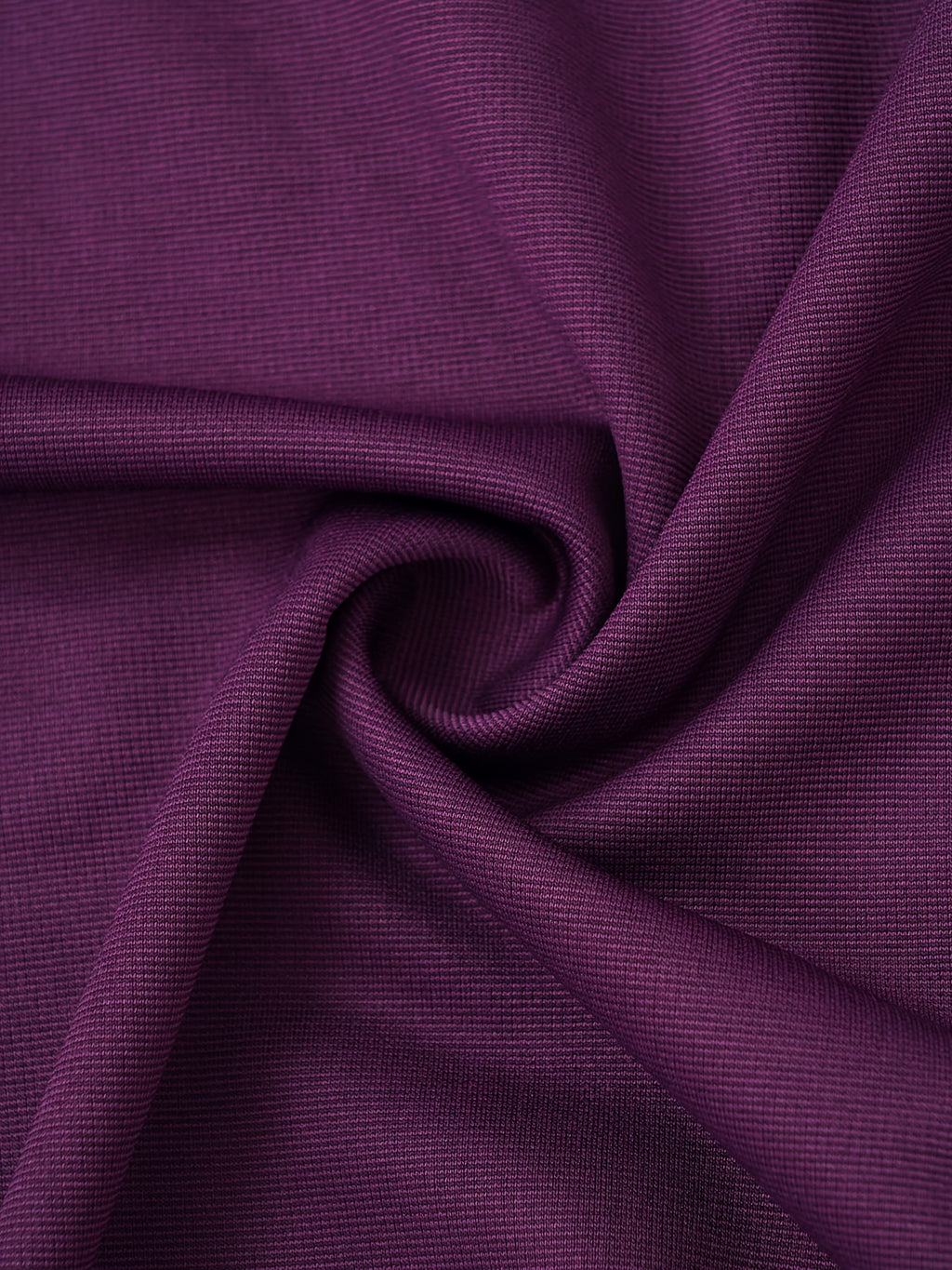 Robe grande taille — Fourreau prune à volant cascade vertical