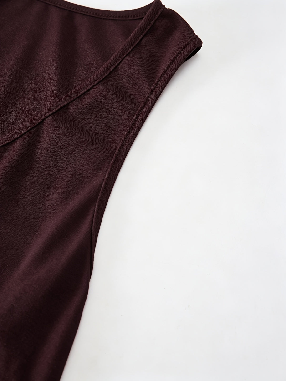 Robe de grossesse grande taille — Laçage à œillets marron