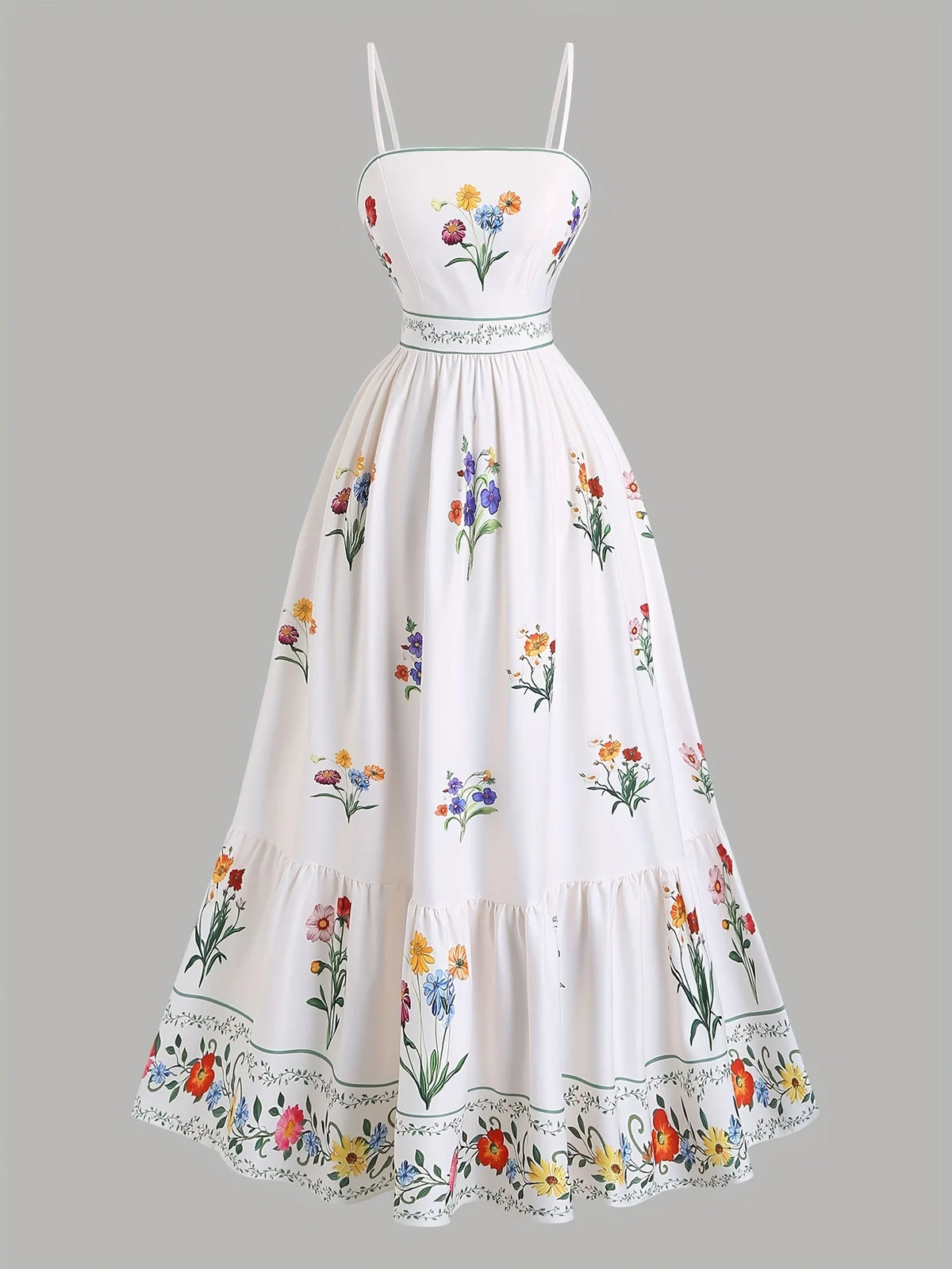 Robe longue bohème grande taille, blanc