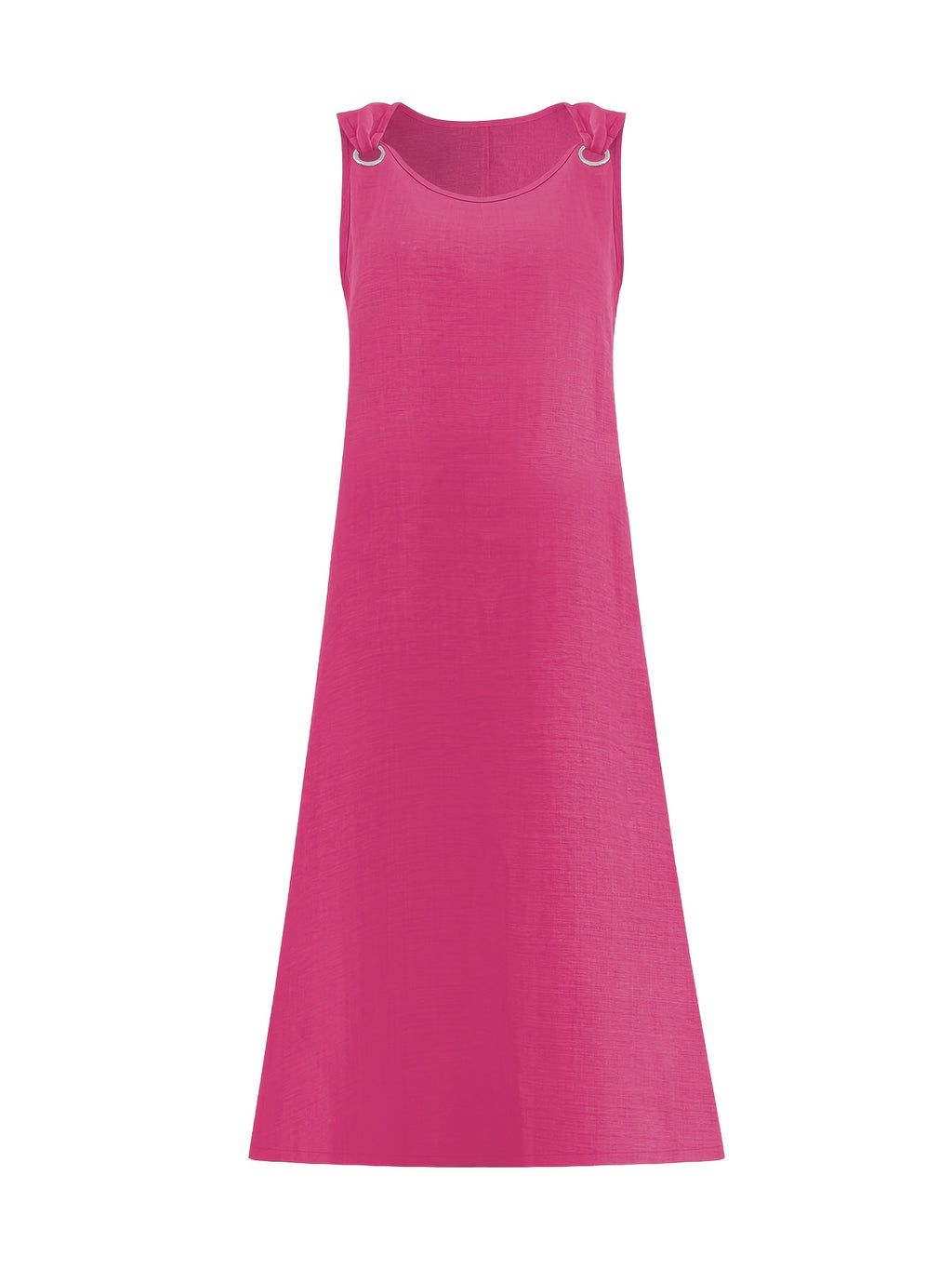 Robe longue grande taille — Bretelles à anneaux métalliques