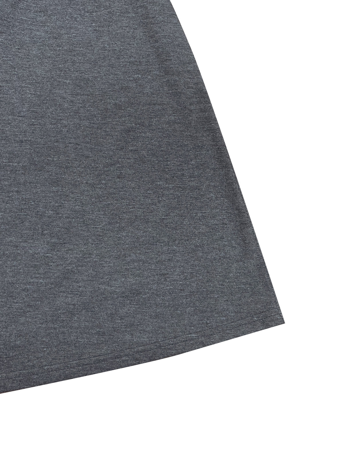 Robe longue grande taille — Patte boutonnée en maille anthracite