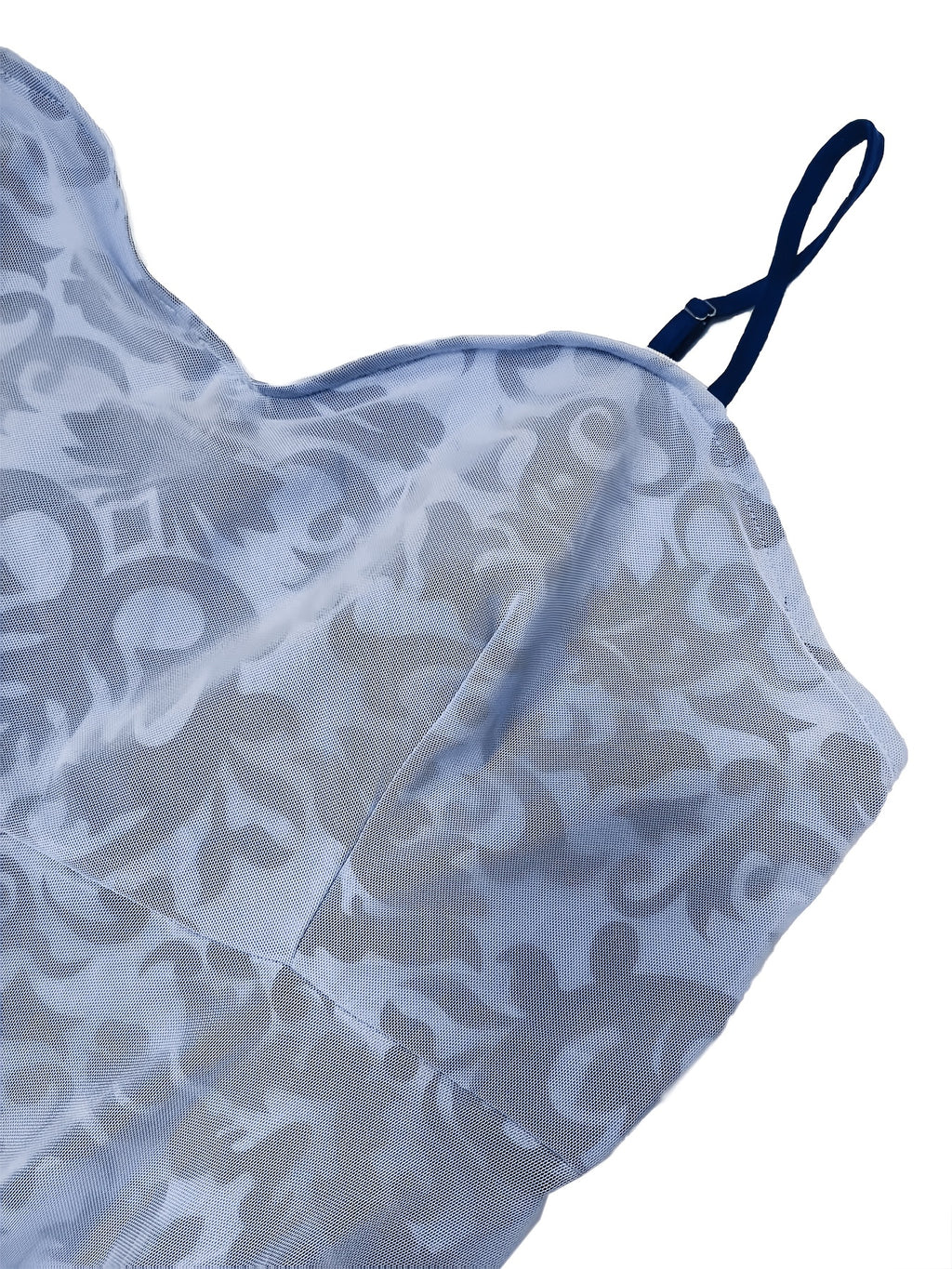 Robe longue grande taille — Motif baroque floqué sur maille