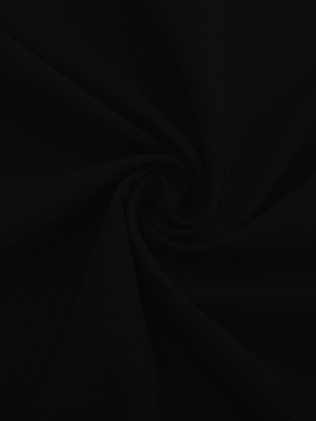 Robe longue grande taille — Noire à col V plongeant profond