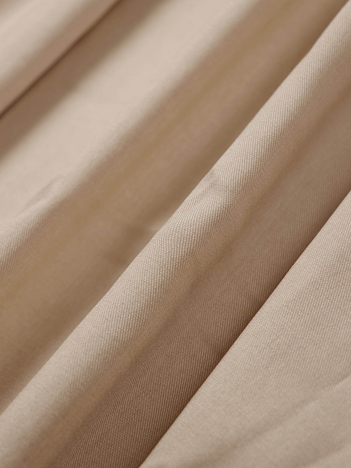Robe midi grande taille — Beige zippée, col montant et poches
