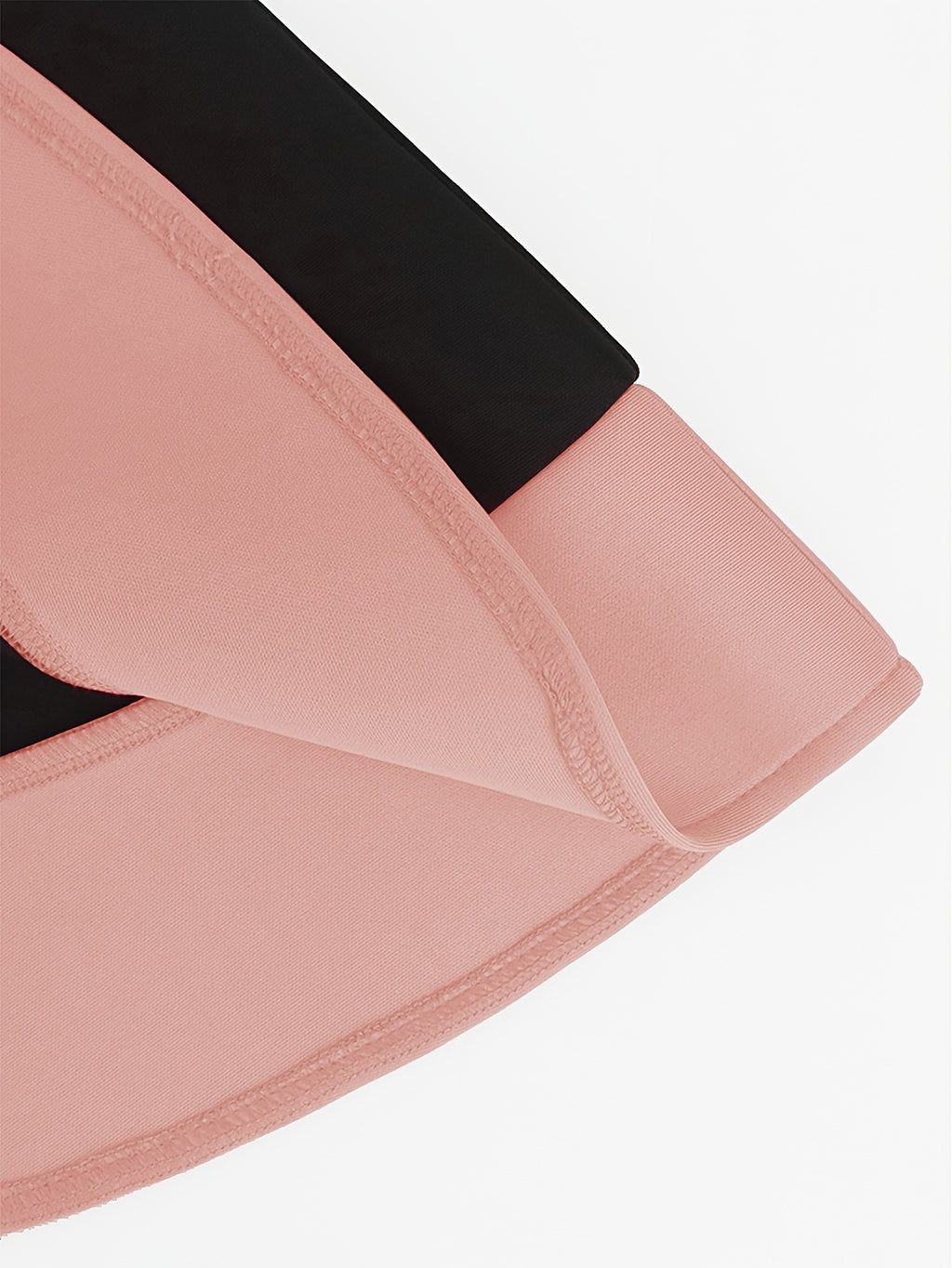 Robe midi grande taille — Sirène noire et liseré fuchsia
