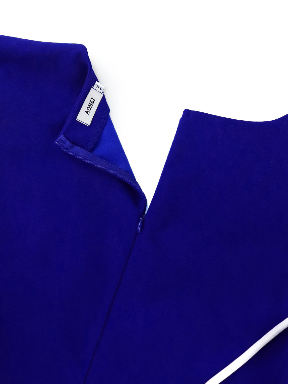 Robe midi grande taille — Volant asymétrique et grande fleur