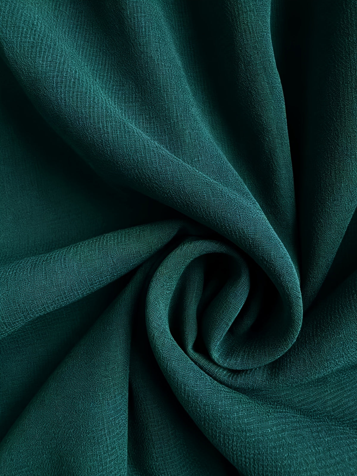 Robe plissée grande taille — Col montant vert sans manches