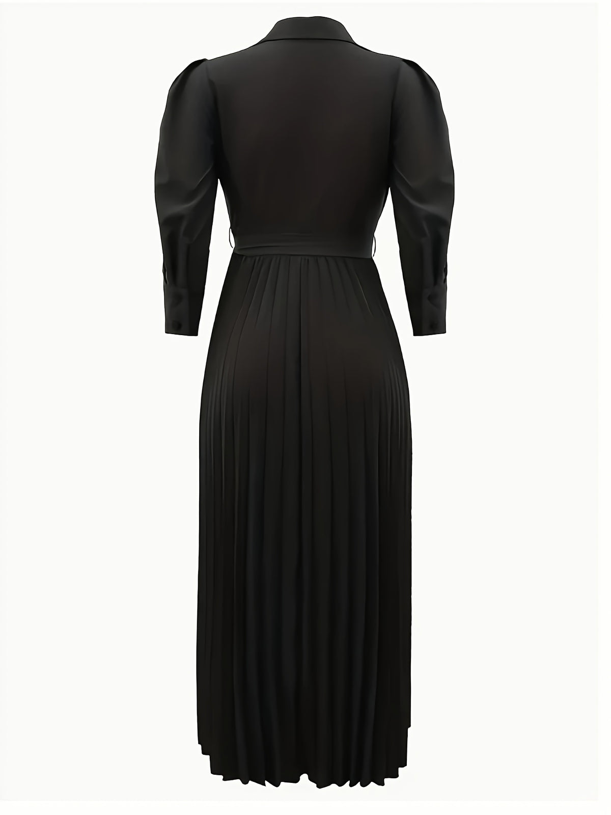 Robe portefeuille grande taille — Jupe plissée accordéon