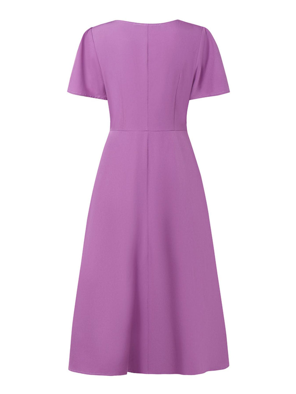 Robe midi grande taille — Trapèze plissée en trois unis