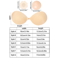 Soutien-gorge adhésif grande taille — Boucle en T et bonnet 3D