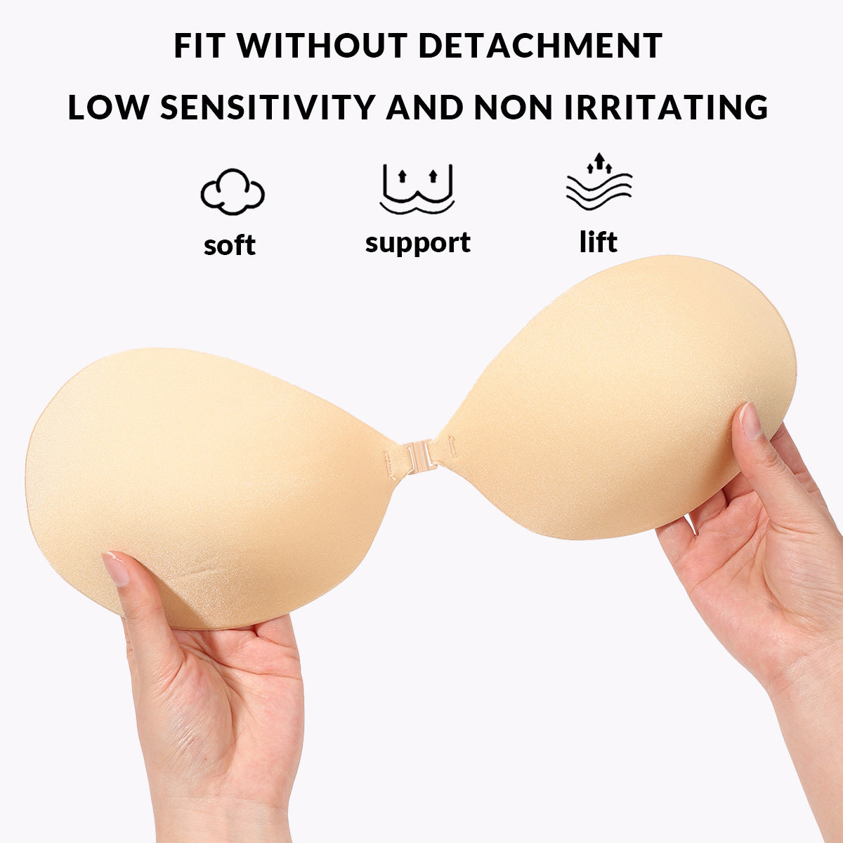 Soutien-gorge adhésif grande taille — Boucle en T et bonnet 3D
