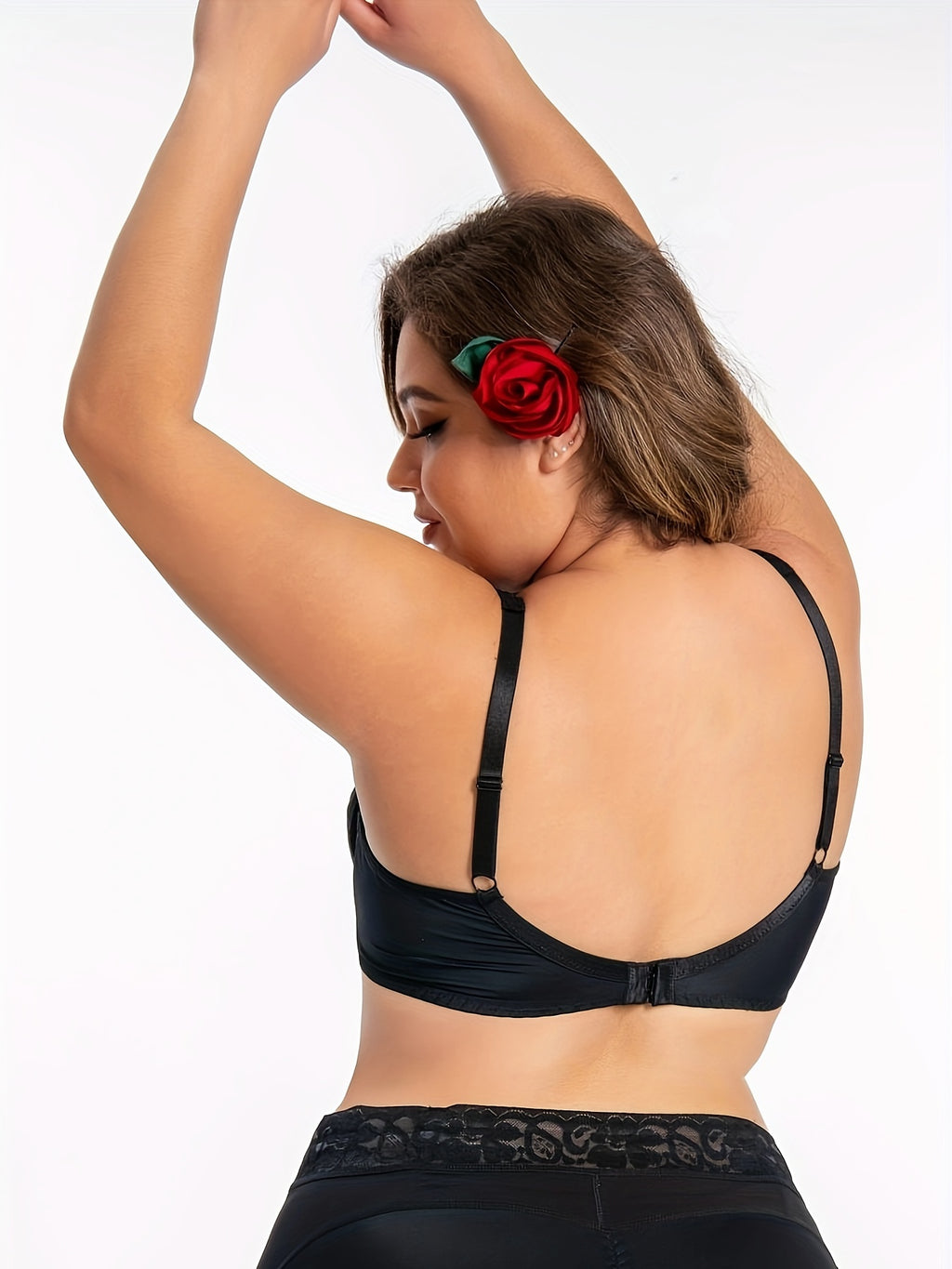 Soutien-gorge grande taille — Voile clair sur bonnet armé