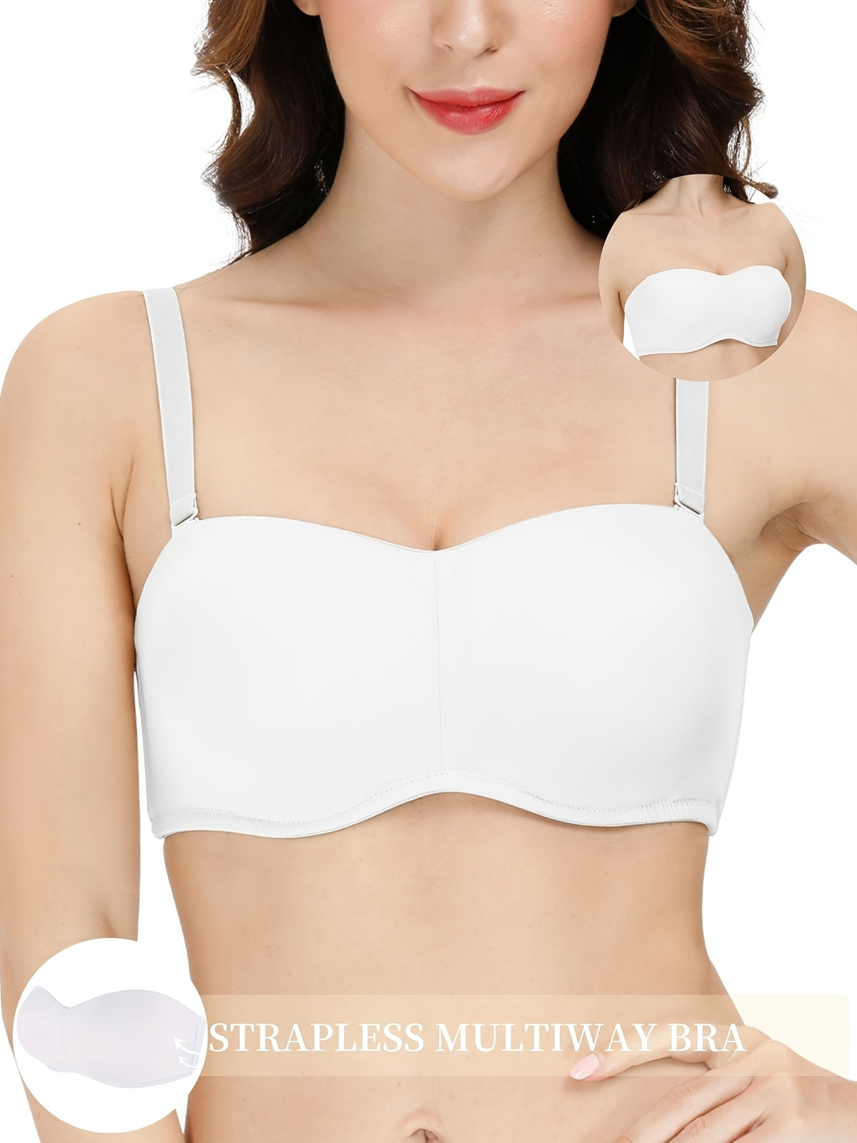 Soutien-gorge bandeau grande taille, bonnets moulés, 29 tailles