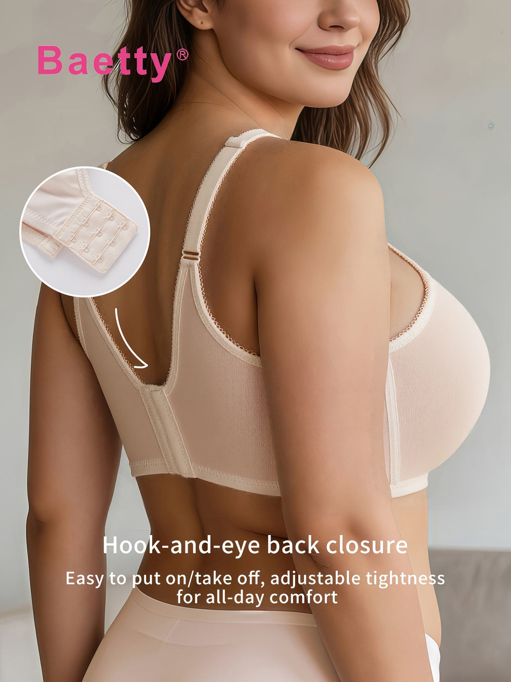 Soutien-gorge grande taille — Bonnet double, dentelle et perle