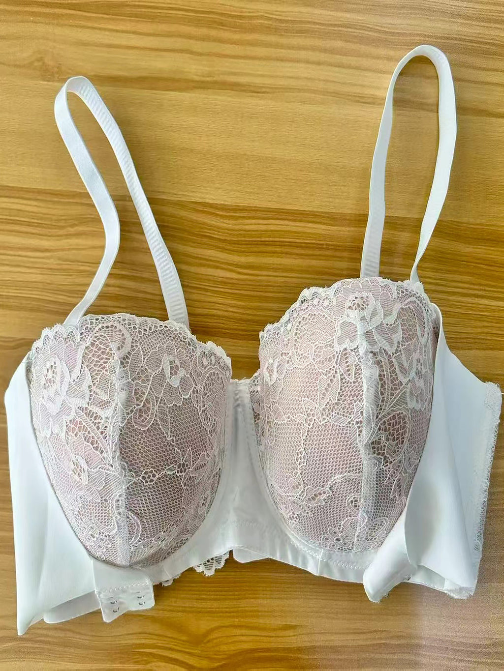 Bustier convertible grande taille — Dentelle blanche ou noire