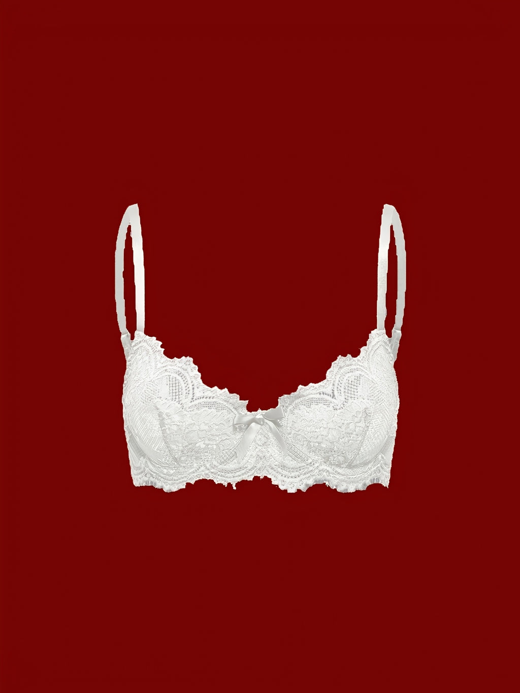 Soutien-gorge grande taille, dentelle à cils sur armature