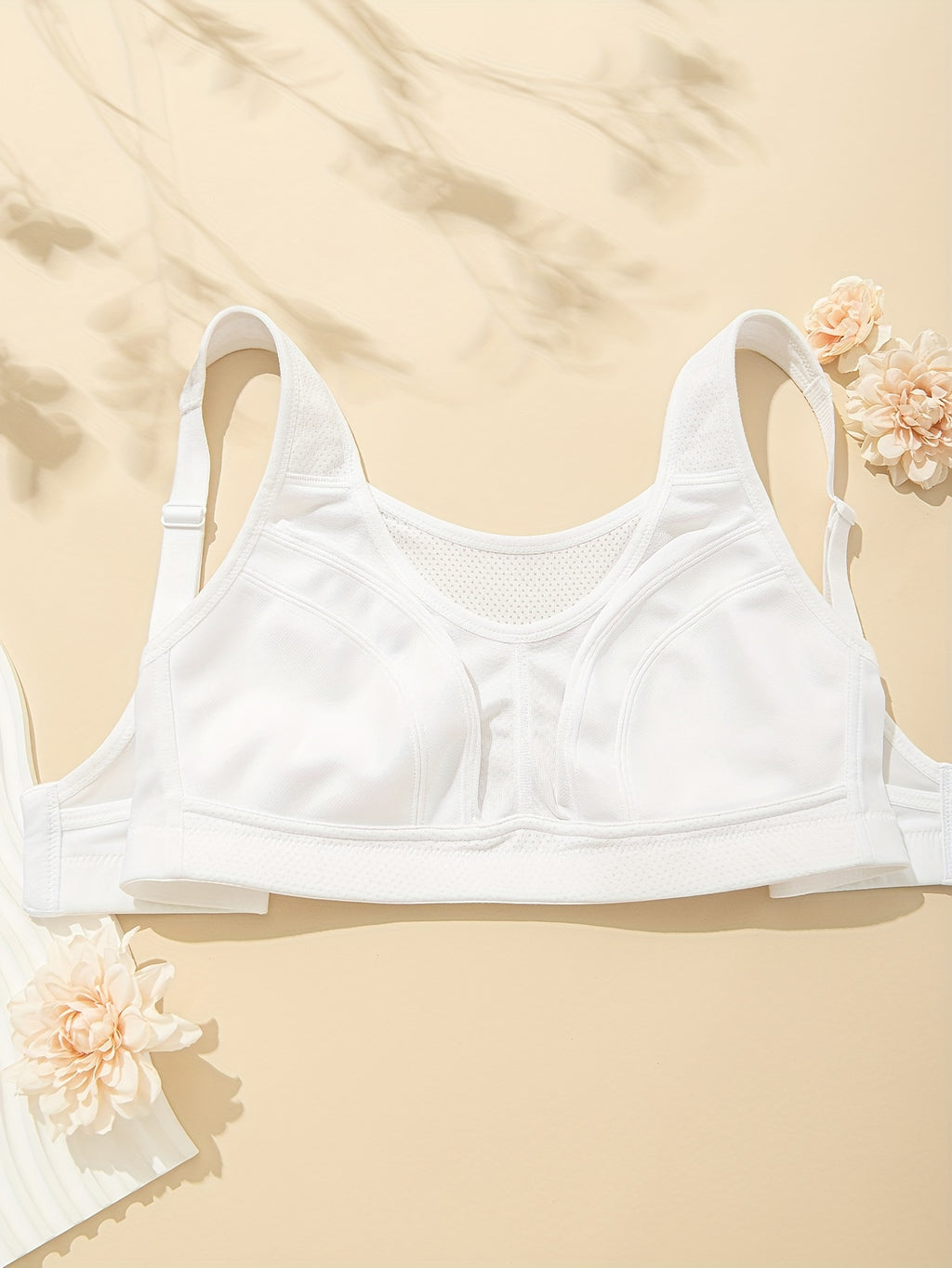 Soutien-gorge de sport grande taille — Bonnets cousus un à un