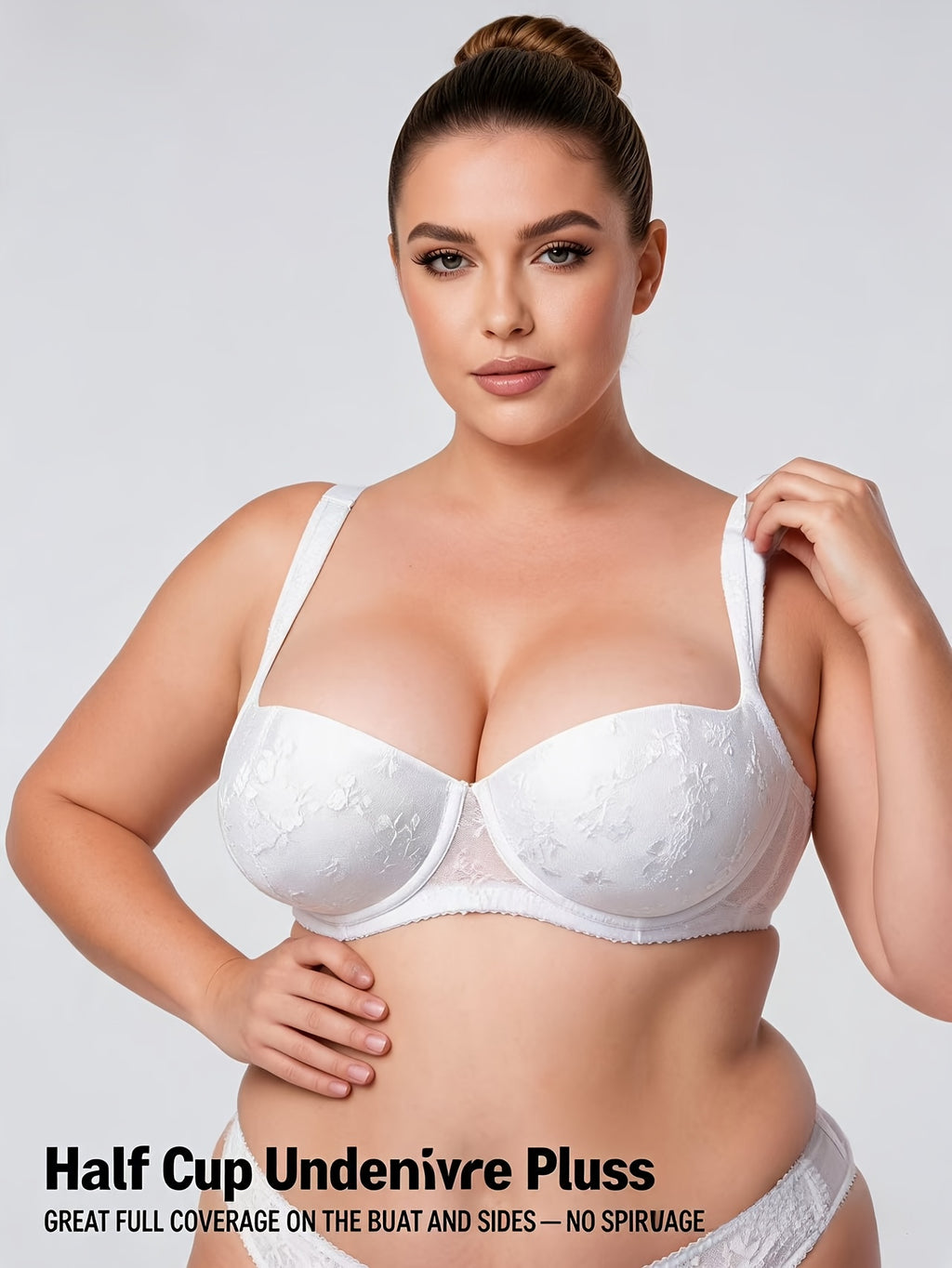 Soutien-gorge grande taille — Demi-coupe et bonnet moulé